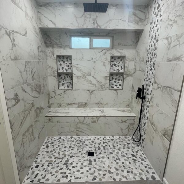 Bathroom Remodel-Shower, Floor Tile, Vanity Cabinet, Tub Installation