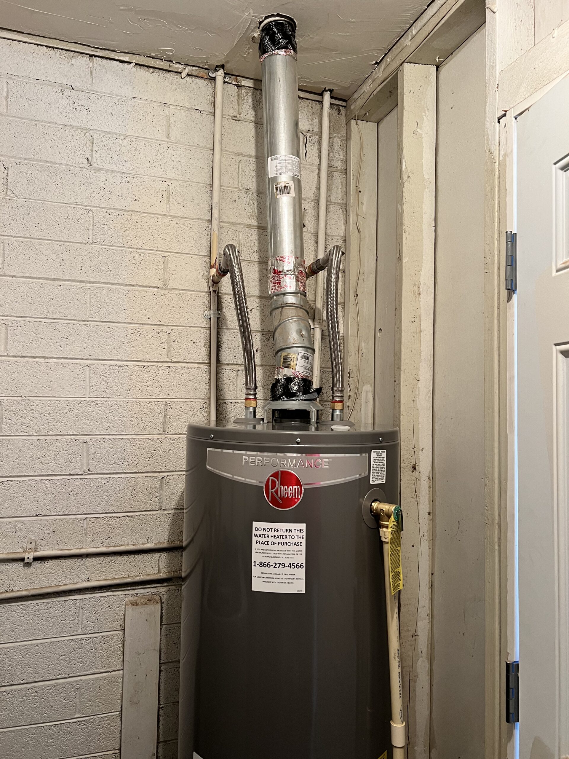Plumbing Replace Gas Water Heater JAM Construction