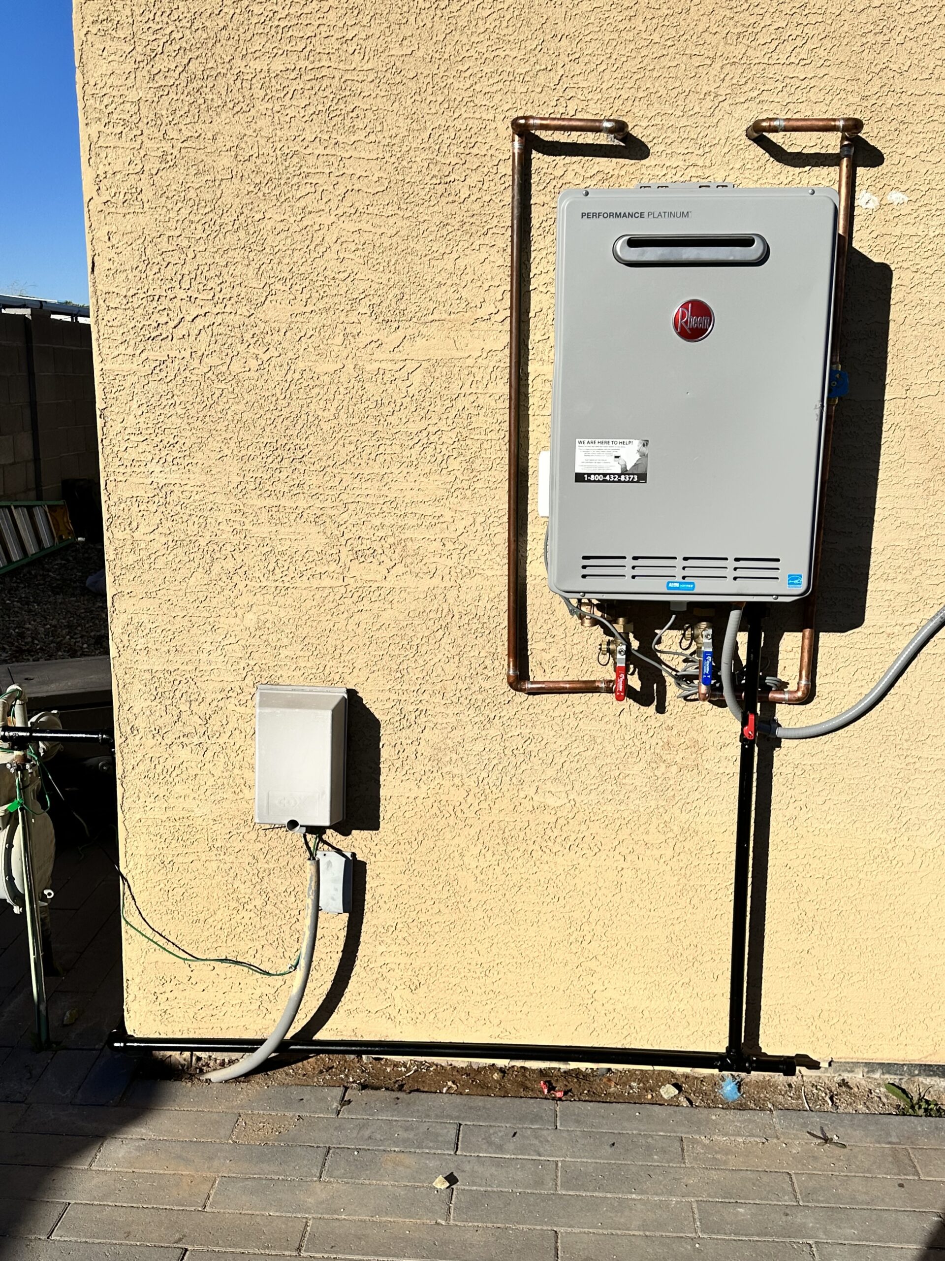 Tankless Gas Water Heater Installation JAM Construction Not A 